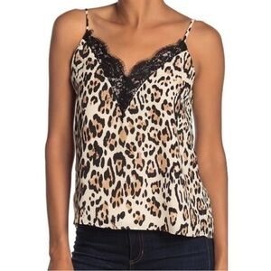 Socialite V-neck Lace Camisole 
Animal Leopard Print Size Médium
